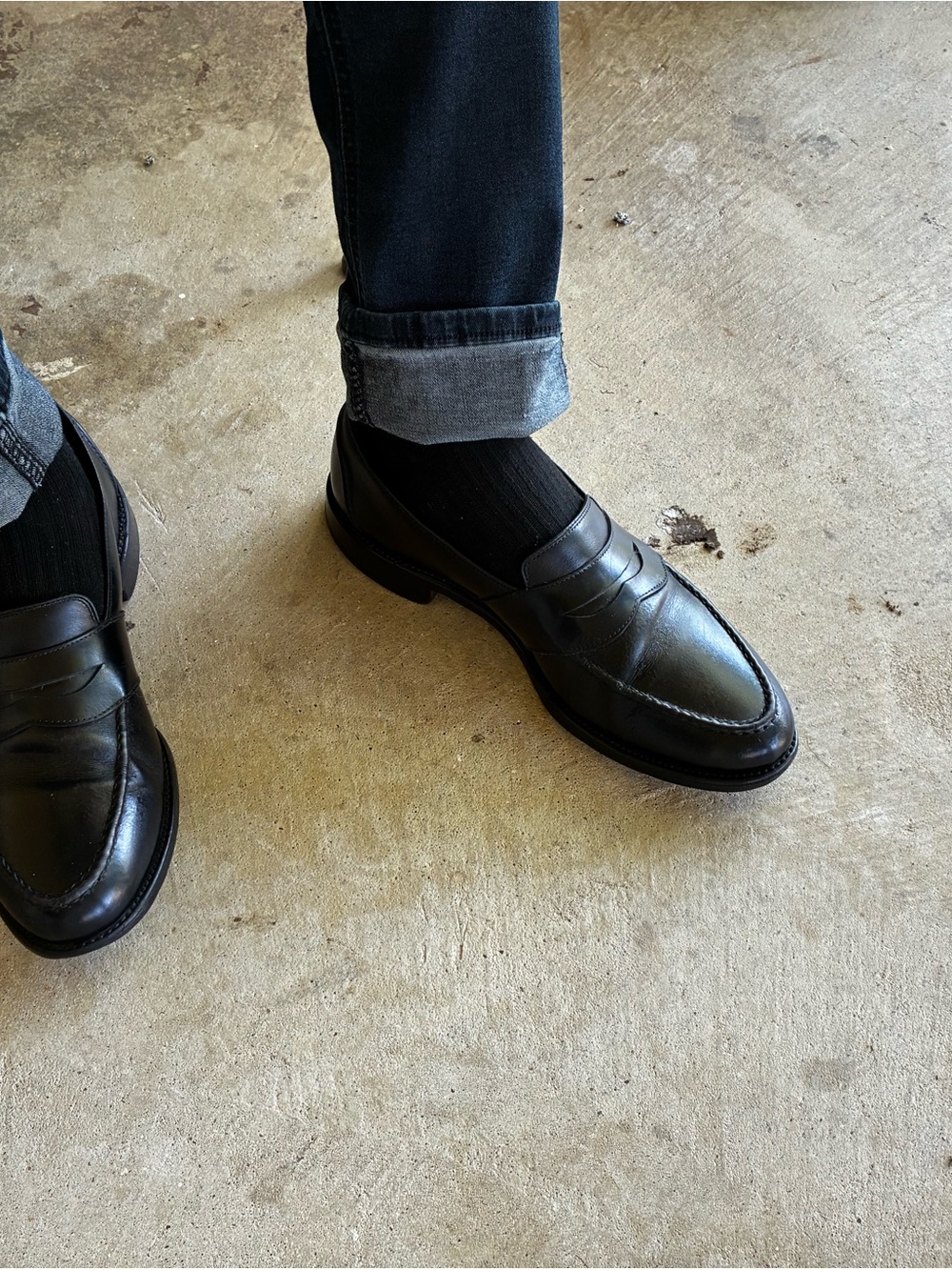 Allen Edmonds Black Leather Penny Loafers